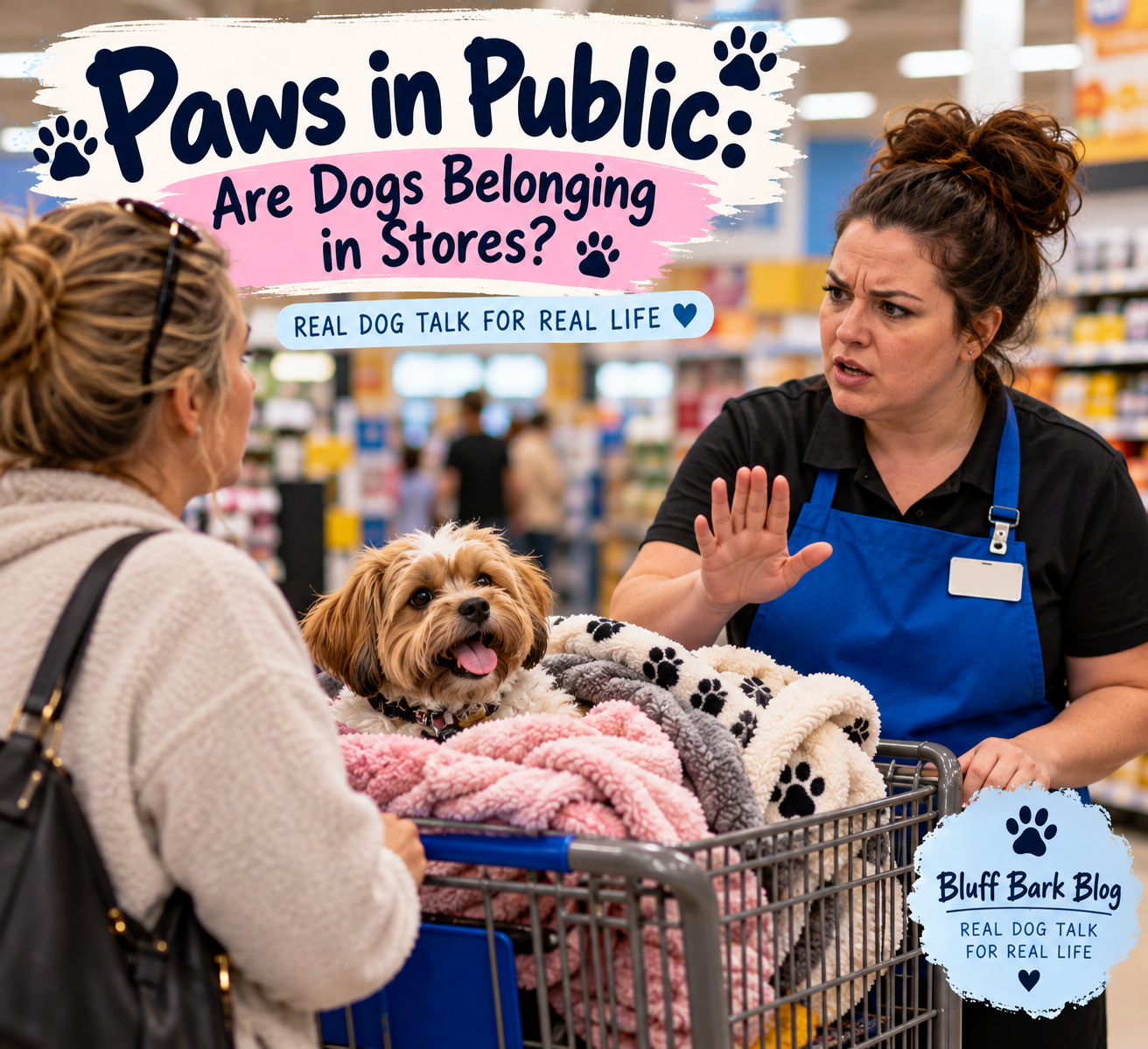 Should Dogs Be Allowed in Stores? The Great Shopping Cart Debate